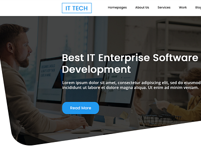 IT Tech Startup Agency PSD Template