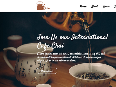 Tea Shop Landing Page PSD Template