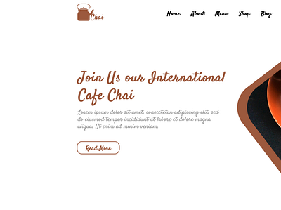 Tea Shop Landing Page PSD Template design illustration logo responsive theme ui website