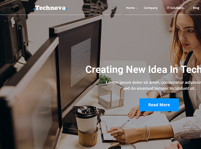 Technova - IT Solution & Services PSD Template graphics design illustration layout psd responsive sell template theme web development website design website development
