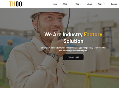 Thoo - Construction Company React Template branding design illustration logo responsive template theme vector website