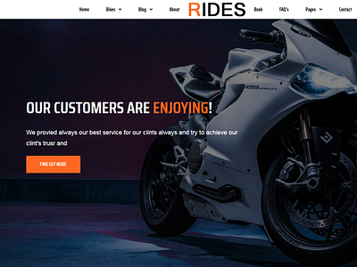 Rides - Bike Rental Booking React Template