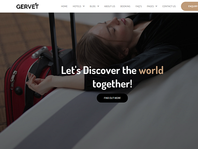 Gervet - Hotel Booking React Template