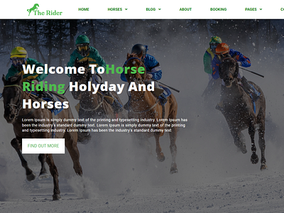 TheRider- Horses Riding Club Angular Template