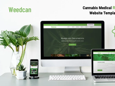 Weedcan - Cannabis medical react Template branding design drug drug store graphic design logo pharmacy responsive store template theme website