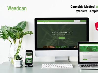 Weedcan - Cannabis Medical Angular Template