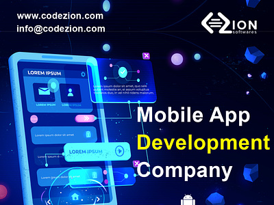 What is mobile app development, how does it work app development design illustration logo template theme website