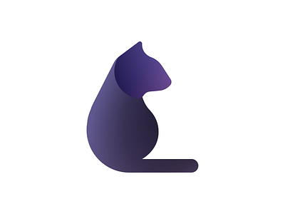 Forever Rengar animals brand cat gradient icon logo mark symbol