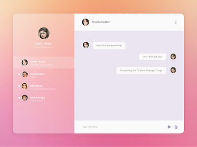 Daily UI 013 - Direct Message app bubble chat clean daily ui direct message feed flat ui ux