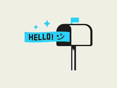 Welcome Email Subject Lines blog email hello illustration mailbox marketing simple subject vintage welcome