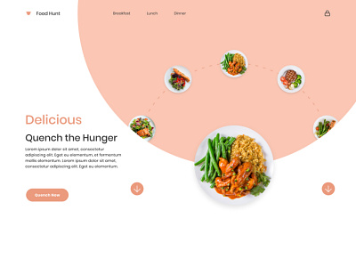 Food Delivery Web Design design food delivery graphics minimalist productdesign ui ui ux user experience ux web web design