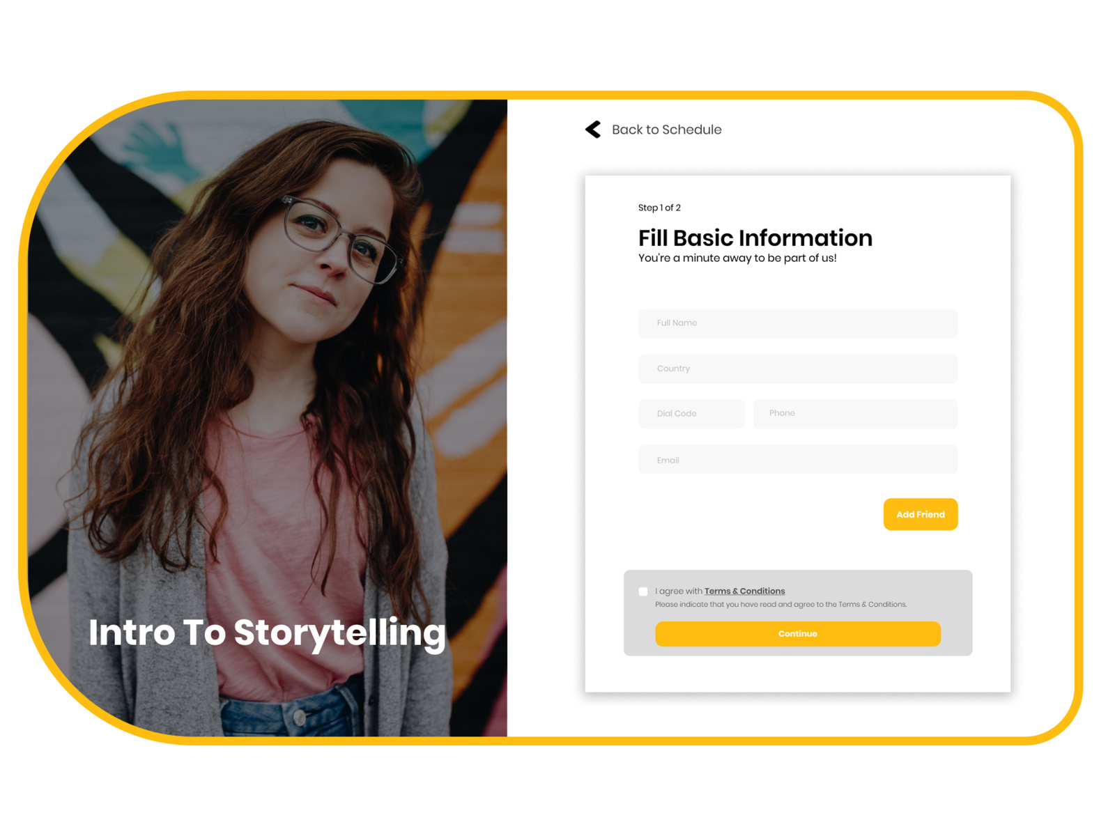 Registration Form - UI/UX Design by Shefali Goyal on Dribbble
