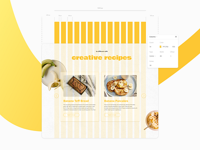 Grid and structure bright design e commerce example grid landing layout light product card product page size ui ux web design website yellow