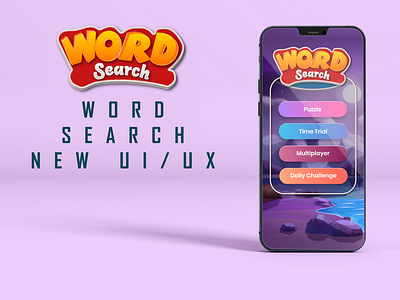 Word Search Game Design UI 2020