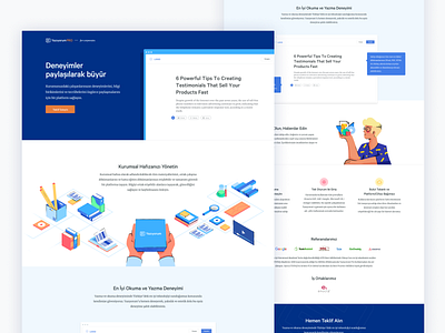 YazıyorumPro Landing Page Design