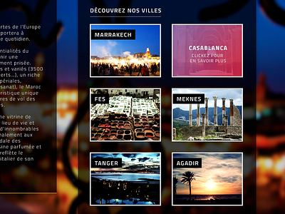 Cities thumbnails website