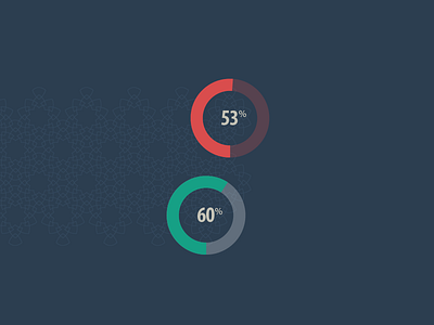 Chart arabesque chart flat infographic pattern