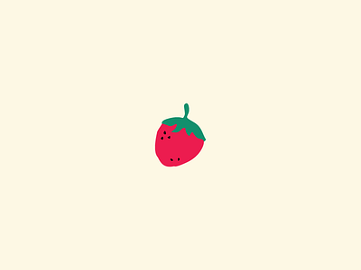 Strawberry illustration logo vector wip