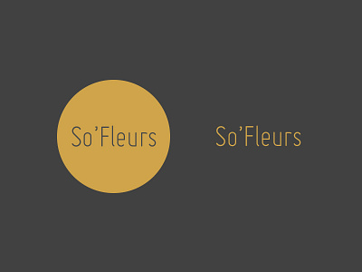 [WIP] SoFleurs brand clean florist flower gold identity logo minimalist simple
