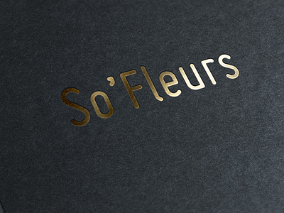 [WIP] SoFleurs, gold edition brand clean florist flower gold identity logo minimalist simple