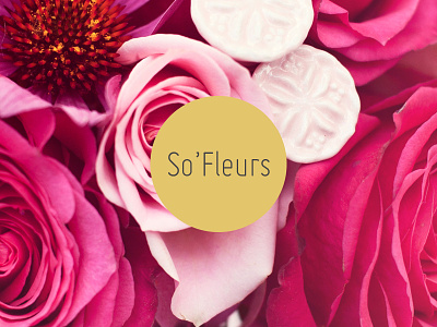 [WIP] SoFleurs, flowers edition brand clean florist flower gold identity logo minimalist simple