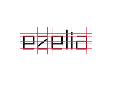 [WIP] ezelia: custom type branding custom type game gaming grid identity logo morocco studio typography