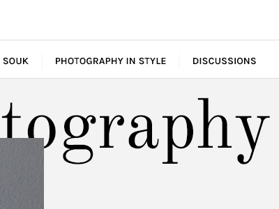 tography article grid heading minimal serif typography