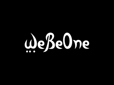 WeBeOne handwritten identity logotype typography