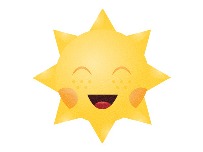 Sun is smiling illustration sun