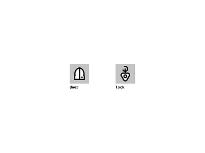 Icon set #4 door figma iconography icons lock