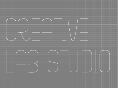 Creative Lab Studio custom type grid identity logo
