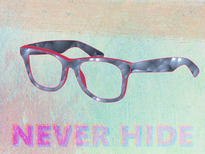Never Hide bubble just for fun ray ban