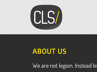 We are not legion. minimalist