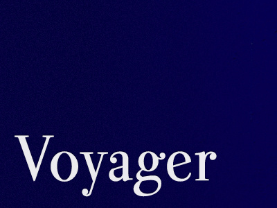 Voyager serif typography valentina website