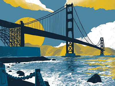 San Francisco! Travel illustration illustration nostalgic travel travel poster