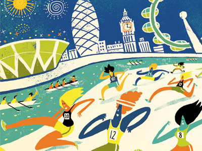 A D Cover Illustration illustration london migy olympics