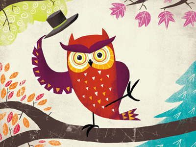 Say hello Mr 0wl childrens book illustration mr owl picture book