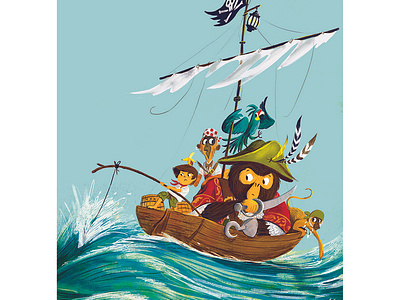 Monkey Pirates character design childrens book illustration kids book licensing migy picture book pirates
