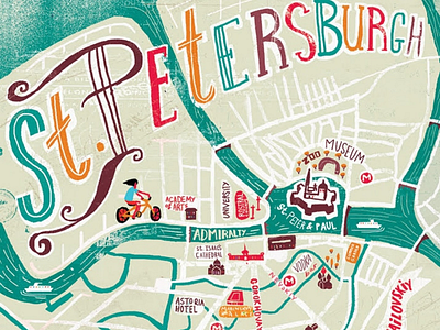 St Petersburg map