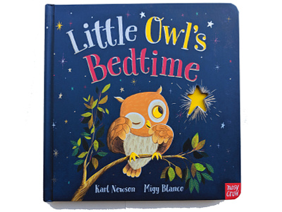 Little Owl's Bedtime background art childrens book hand lettering illustration kids book lettering migy picture book