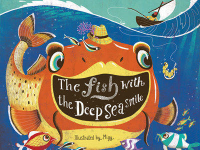 Deep Sea Smile Web D childrens book fish illustration migy picture book