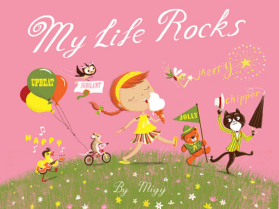 My Life Rocks! childrens book illustration migy picture book