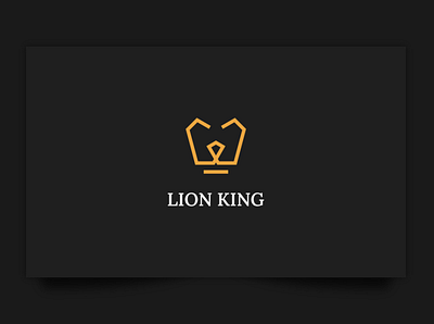 Lion King design designer flat graphic design illustration king line lion logo monogram simple wild