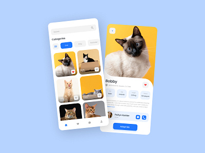 Pet Adoption App Concept adoption mobile pet ui uidesign uiux