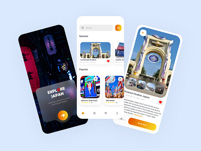 Japan Travel App Concept