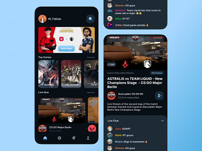 Live Stream App Concept