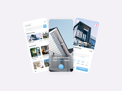 Travel & Properties App Concept design mobile properties property travel ui uidesign uiux