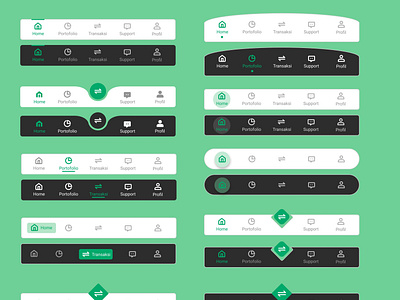 Component Variants Navbar branding graphic design logo ui