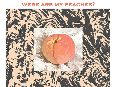 peaches? design illustration peach photoshop sketch
