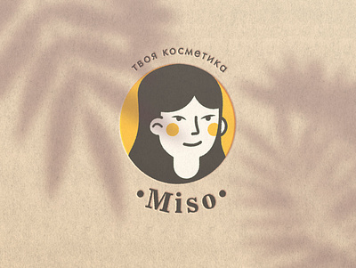 Miso logo design cosmetic design girl illustration logo photoshop vector
